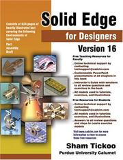 Cover of: Solid Edge for Designers Version 16
