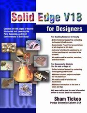 Cover of: Solid Edge V18 for Designers