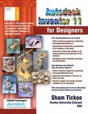 Cover of: Autodesk Inventor 11 for Designers