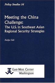 Cover of: Meeting the China Challenge: The U.S. in Southeast Asian Regional Security Strategies