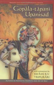 Cover of: Gopala-tapani Upanisad by B. V. Tripurari