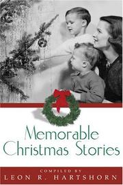 Memorable Christmas stories by Leon R. Hartshorn