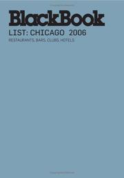 Cover of: BlackBook List Chicago 2006