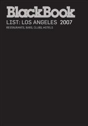 Cover of: BlackBook Guide to Los Angeles 2007 by BlackBook Editors