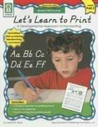 Cover of: Let's Learn to Print: Modern Manuscript: A Developmental Approach to Handwriting