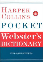 Cover of: HarperCollins Pocket Webster's Dictionary by Harper Collins Publishers