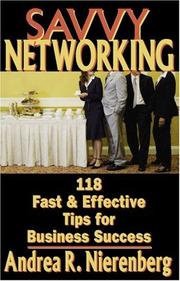Cover of: Savvy Networking by Andrea Nierenberg