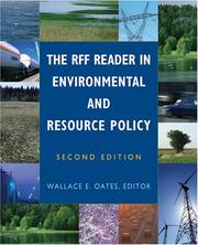 Cover of: The RFF reader in environmental and resource policy by edited by Wallace E. Oates.