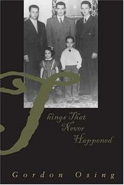 Cover of: Things that never happened: fictions of family eros