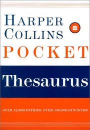 Cover of: HarperCollins Pocket Thesaurus