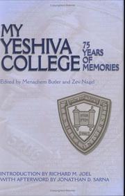 Cover of: My Yeshiva College: 75 Years of Memories