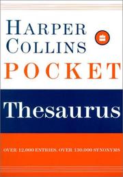 Cover of: Pocket thesaurus