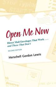 Cover of: Open Me Now by Herschell Gordon Lewis