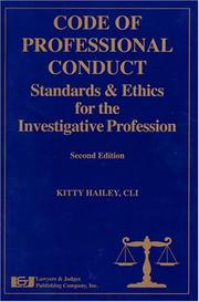 Code of Professional Conduct by Kitty Hailey