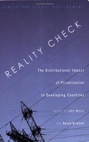 Cover of: Reality check: the distributional impact of privatization in developing countries