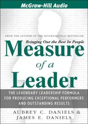 Cover of: Measure of a Leader