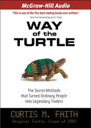 Cover of: Way of the Turtle by Curtis Faith, Curtis Faith