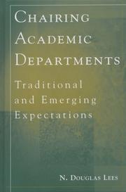 Cover of: Chairing Academic Departments by N. Douglas Lees