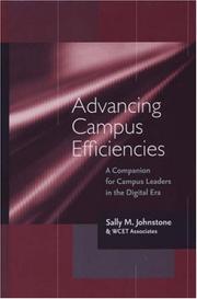 Advancing campus efficiencies by Sally Johnstone, Sally M. Johnstone, WCET (Western Cooperative for Educational Telecommunication)