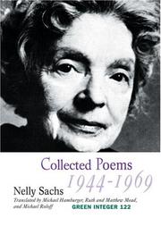 Cover of: Collected Poems I, 1944-1949 (Green Integer) by Nelly Sachs
