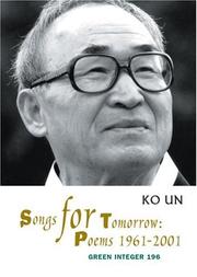 Cover of: Songs for Tomorrow: Poems 1961-2001 (Green Integer)