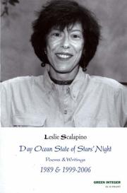 Cover of: Day Ocean State of Stars' Night: Poems & Writings 1989 & 1999-2006 (Elephant Books)