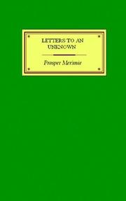 Cover of: Letters to an Unknown