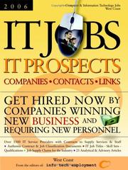 IT Jobs - IT Prospects [2006] Companies-Contacts-Links - West Coast - Get Hired Now by Companies Winning New Business and Requiring New Personnel