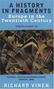 Cover of: A history in fragments: Europe in the twentieth century