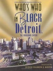 Cover of: Who's Who in Black Detroit, the