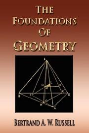 Cover of: An Essay On The Foundations Of Geometry