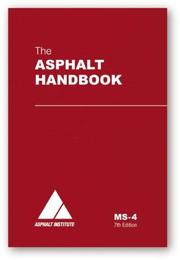Cover of: The Asphalt Handbook (Manual) by Asphalt Institute.