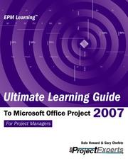 Cover of: Ultimate Learning Guide to Microsoft Office Project 2007 (Epm Learning)
