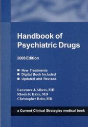 Cover of: Handbook of Psychiatric Drugs, 2008 Edition (Handbook of Psychiatric Drugs)