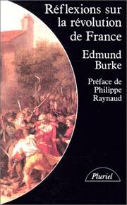 Cover of: Reflexions sur la revolution en France by Edmund Burke