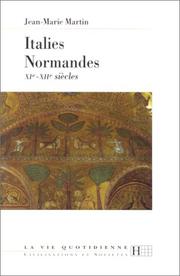 Cover of: Italies normandes, XIe-XIIe siècles