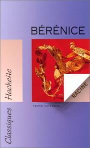 Cover of: Bérénice by Jean Racine, Valérie Combel