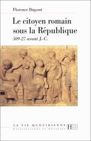 Cover of: Le citoyen romain sous la République: 509-27 avant J.-C.