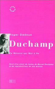 Cover of: Duchamp by Roger Dadoun