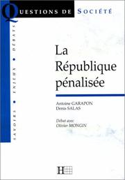 Cover of: La République pénalisée