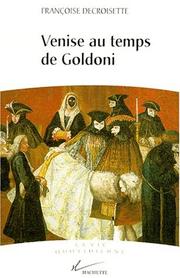 Cover of: Venise au temps de Goldoni