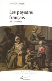 Cover of: Les paysans français au XVIIe siècle by Pierre Goubert