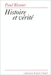 Cover of: Histoire et vérité by Paul Ricœur