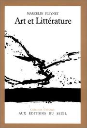 Cover of: Art et littérature by Marcelin Pleynet