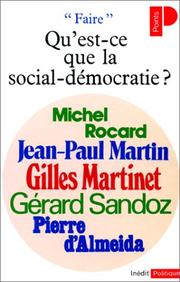 Cover of: Qu'est-ce que la social-démocratie?