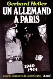 Cover of: Un Allemand à Paris: 1940-1944