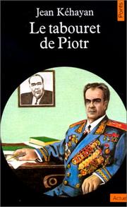 Cover of: Le Tabouret de Piotr by Jean Kéhayan