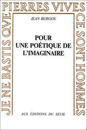 Cover of: Pour une poétique de l'imaginaire