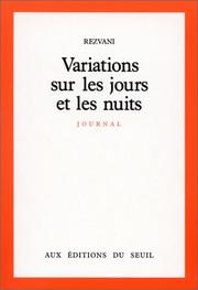 Cover of: Variations sur les jours et les nuits by Rezvani