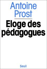 Cover of: Eloge des pédagogues